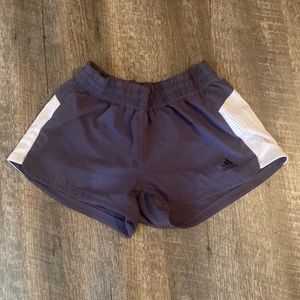 Purple Adidas shorts